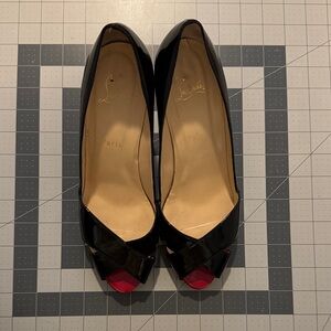 Christian Louboutin Black and Red Heels